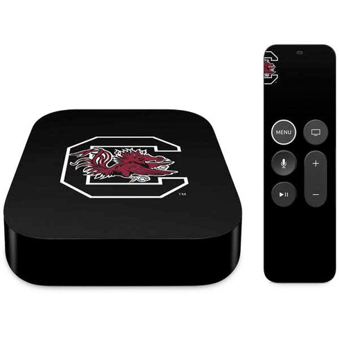 University of South Carolina Gamecocks Logo Black Apple TV Skin